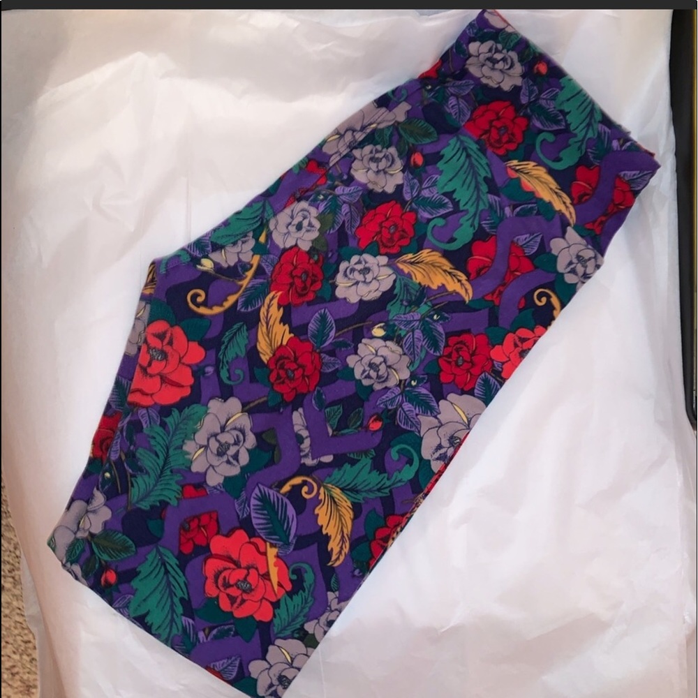 Lularoe floral leggings OS